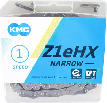Kmc Z1Ehx Narrow Long Fietsketting 1/2&amp;quot;-3/32&amp;quot; 128 Schakels 1V Ept Anti Roest
