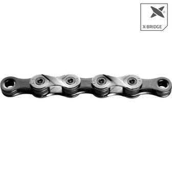 Kmc X9 Fietsketting 1/2&amp;quot;-11/128&amp;quot; 114 Schakels 9V Zilvergrijs