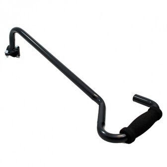 Pexkids Duwstang Fietstrainer 67 Cm Staal Zwart