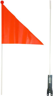 Edge Veiligheidsvlag Deelbaar Veilig Door Het Verkeer Oranje