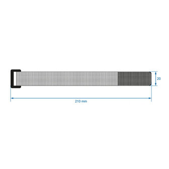Proplus Kabelbinders Klittenband 8 Stuks Blauw/Groen