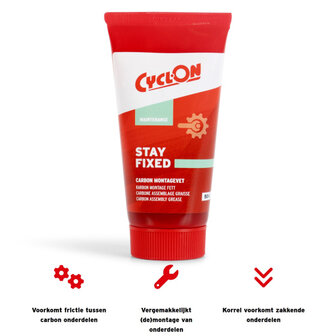Cyclon Stay Fixed - Carbon Montagepasta Voor Fiets 50 Ml