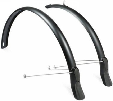 Eurofender Spatbordset Scatto 26-28 Inch 51 Mm matzwart 26 inch,27 inch,28 inch,27.5 inch matzwart 26 inch,27 inch,28 inch,27.5 inch