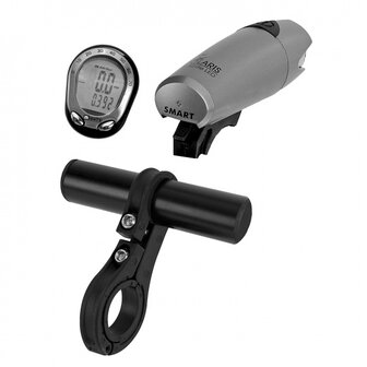 M-Wave Stuurhouder Handlebar Organizer Koplamp/Fietscomputer 22,2 Mm Zwart