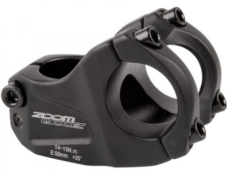 Zoom Stuurpen Voorbouw Vast Downhill 28,6/50/31,8 Mm Zwart