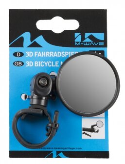 M-Wave Fietsspiegel 46Mm 360 Graden Zwart