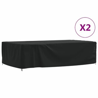 Tuinmeubelhoezen 2 st 315x180x74 cm 420D oxford stof