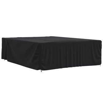Tuinmeubelhoezen 2 st 350x260x90 cm 420D oxford stof zwart