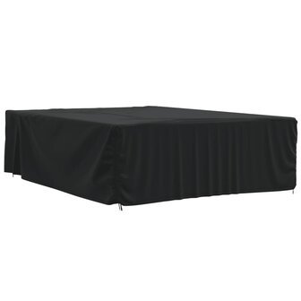 Tuinmeubelhoezen 2 st 350x260x90 cm 420D oxford stof zwart