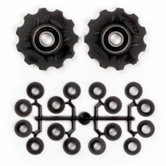 Elvedes Derailleurwieltjes 11 Tanden 7-11V Zwart 2 Stuks