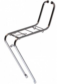 Steco Voordrager Met Klapper En Veer 26/28 Inch Chroom zilvergrijs 26 inch,28 inch zilvergrijs 26 inch,28 inch