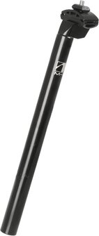 Hulzebos Zadelpen Vast 25,4 X 350 Mm Aluminium Zwart