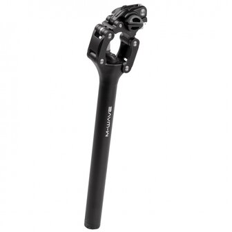 M-Wave Zadelpen Fourspring Vario Parallelogram 350 Mm Zwart