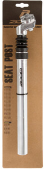 Zoom Zadelpen Geveerd 27.2 X 350 Mm Aluminium Zilver/Zwart
