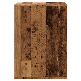 Ladekast 60x41x58 cm bewerkt hout oud houtkleurig