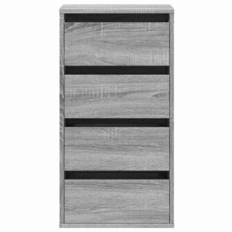 Ladekast 40x41x76 cm bewerkt hout grijs sonoma eikenkleurig