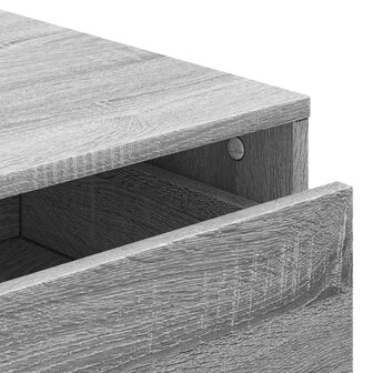 Ladekast 40x41x76 cm bewerkt hout grijs sonoma eikenkleurig