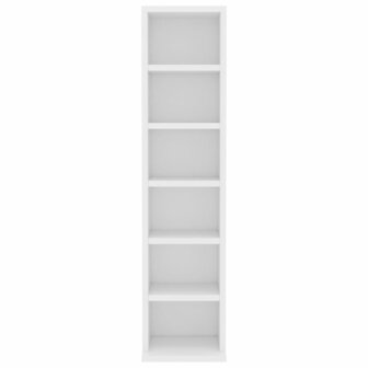 Cd-kast 21x20x88 cm bewerkt hout wit