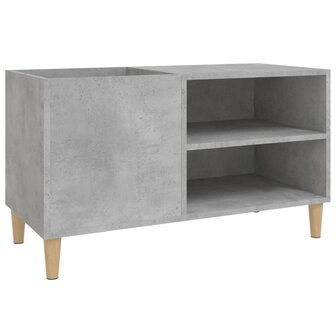 Platenkast 84,5x38x48 cm bewerkt hout betongrijs