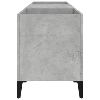 Platenkast 121x38x48 cm bewerkt hout betongrijs
