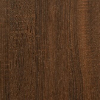 Platenkast 100x38x48 cm bewerkt hout bruin eikenkleur