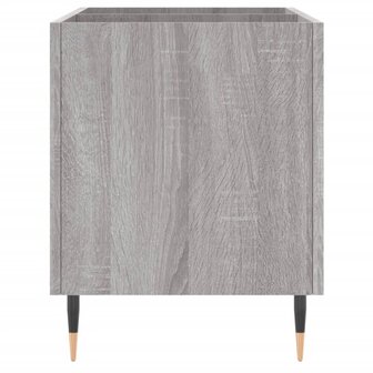 Platenkast 74,5x38x48 cm bewerkt hout grijs sonoma eikenkleurig