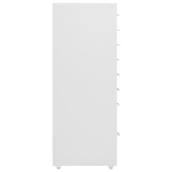 Ladeblok verrijdbaar 28x41x109 cm metaal grijs