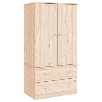 Kledingkast ALTA 90x55x170 cm massief grenenhout