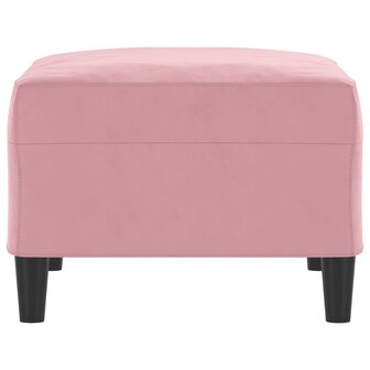 Voetenbank 70x55x41 cm fluweel roze