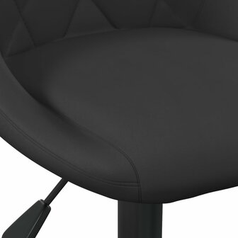 Eetkamerstoelen draaibaar 2 st fluweel zwart