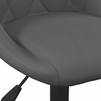 Eetkamerstoelen draaibaar 2 st fluweel donkergrijs