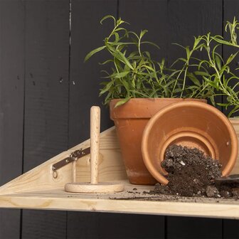 Wandbar met neerklapbaar schap S naturel