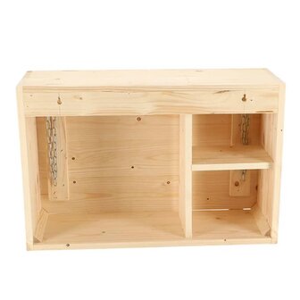 Wandbar met neerklapbaar schap M naturel