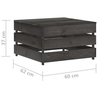 Tuintafels 2 st pallet ge&iuml;mpregneerd grenenhout