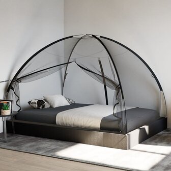 Klamboe met deuren Mongolia 220 gaas 200x150x140 cm zwart