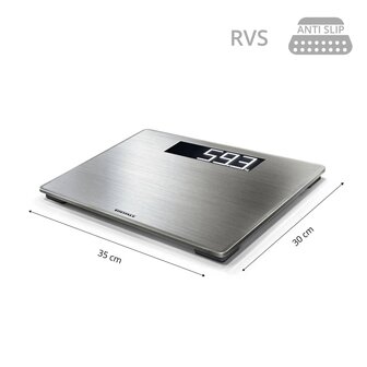 Personenweegschaal Style Sense Safe 300 180 kg zilver 63867