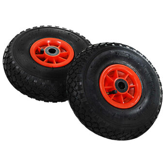 Steekwagenwielen 2 st 3,00-4 (245x82) rubber