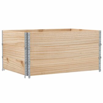 Palletopzetranden 3 st 120x80 cm massief grenenhout