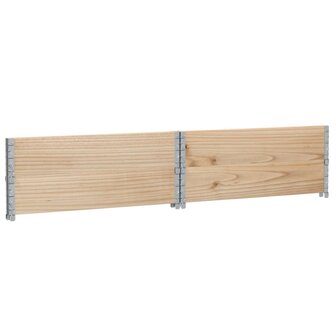 Palletopzetranden 2 st 100x100 cm massief grenenhout
