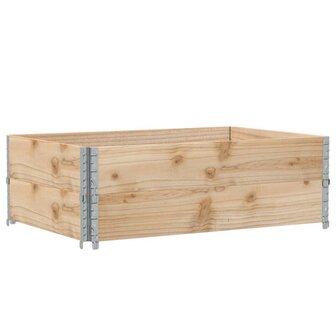 Palletopzetranden 2 st 120x80 cm massief grenenhout