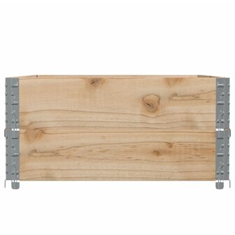 Palletopzetranden 2 st 120x80 cm massief grenenhout