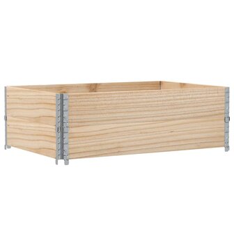 Palletopzetranden 2 st 120x80 cm massief grenenhout