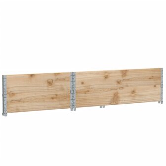 Palletopzetranden 2 st 120x80 cm massief grenenhout