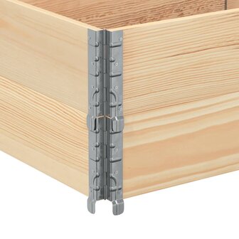 Palletopzetranden 2 st 150x50 cm massief grenenhout