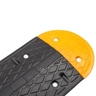 Verkeersdrempel 226x32,5x4 cm rubber geel en zwart