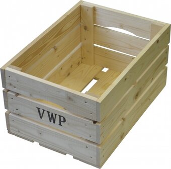 Vwp Fietskrat 40 Liter Hout Naturel