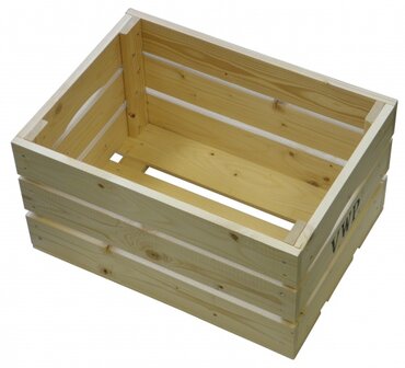Vwp Fietskrat 40 Liter Hout Naturel