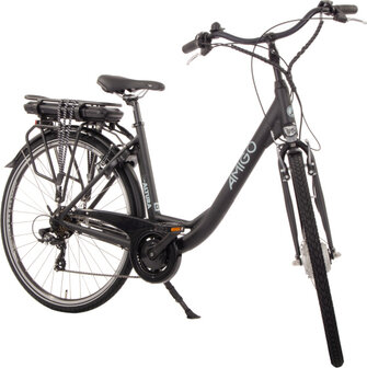 Amigo E-Altura D1 Dames 7V V-Brakes matzwart 49 cm 28 inch matzwart 49 cm 28 inch