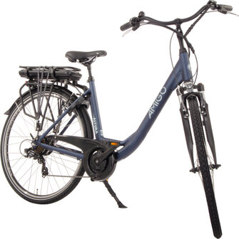 Amigo E-Altura D2 Dames 7V V-Brakes matblauw 49 cm 28 inch matblauw 49 cm 28 inch