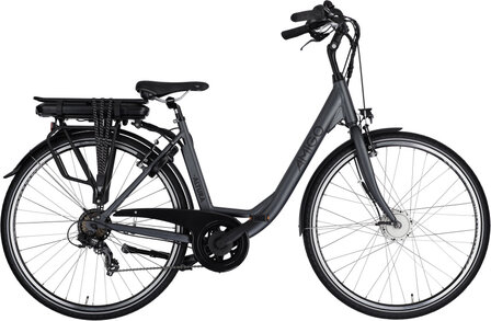 Amigo E-Altura D1 Dames 7V V-Brakes matgrijs 49 cm 28 inch matgrijs 49 cm 28 inch